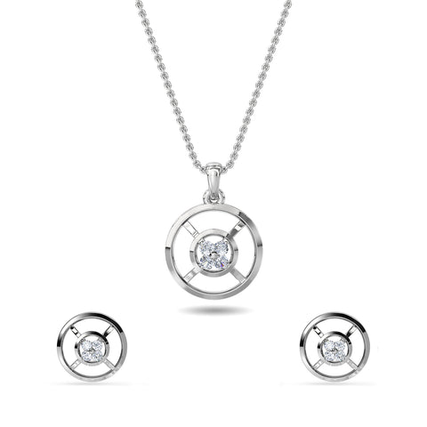 Leonie Diamond Pendant Set