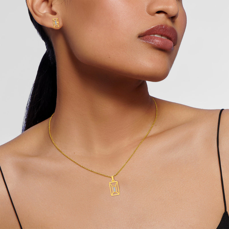 Klara Diamond Pendant Set