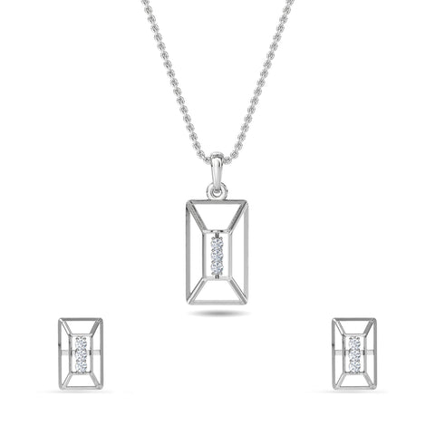 Klara Diamond Pendant Set