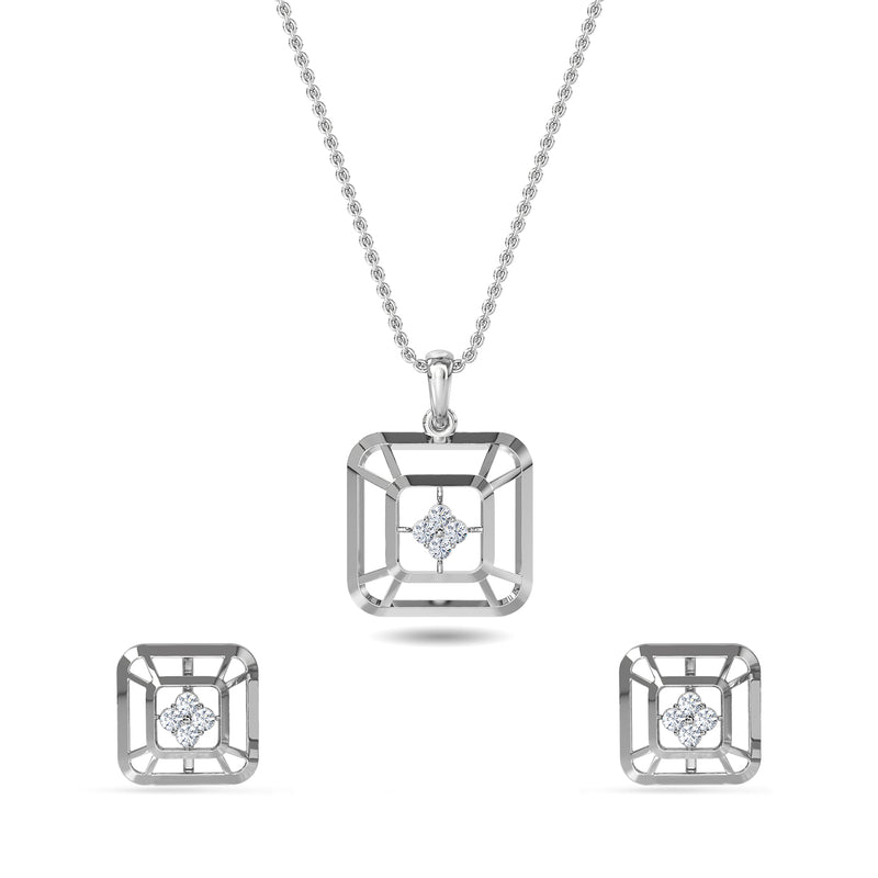Sofie Diamond Pendant Set
