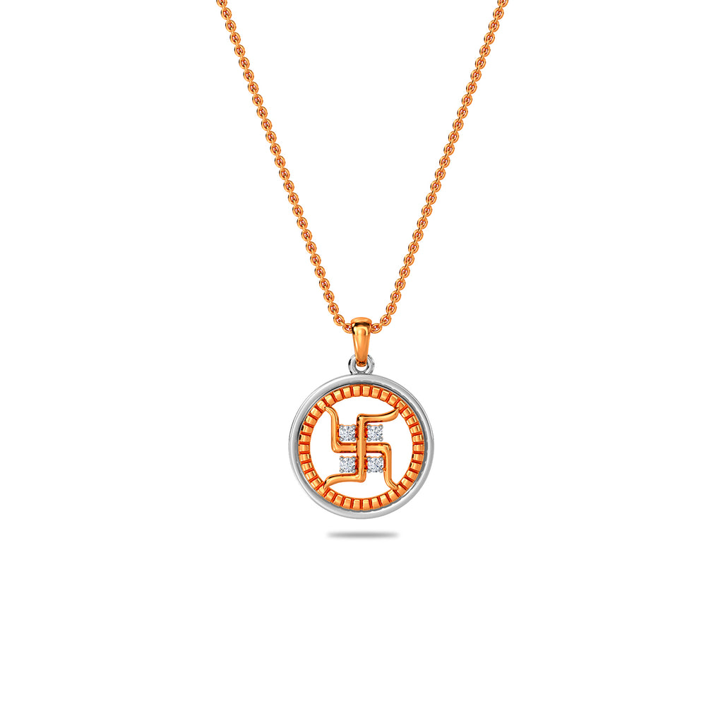 Swastik Gold Pendant