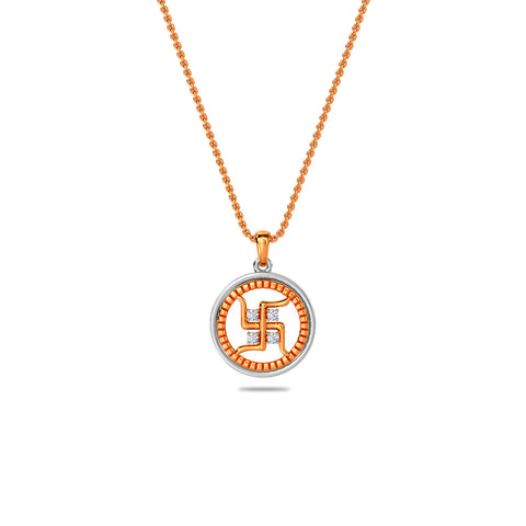 Swastik Gold Pendant