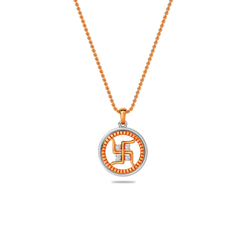 Swastik Gold Pendant