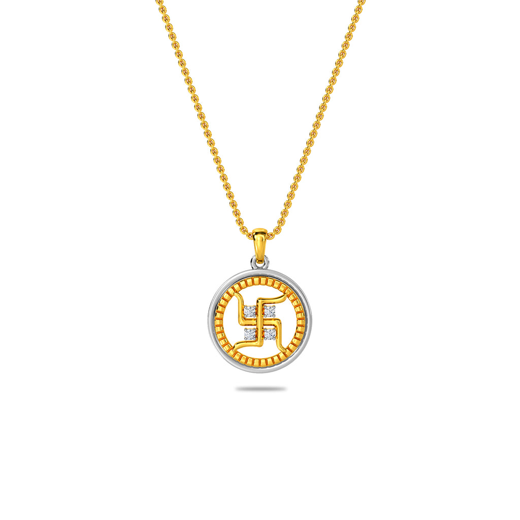 Swastik Gold Pendant