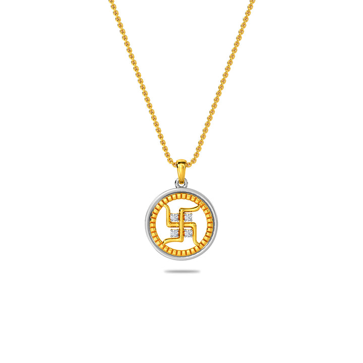 Swastik Gold Pendant