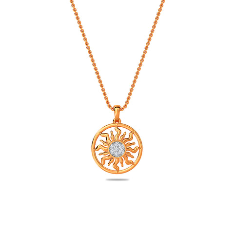 Sun Diamond Pendant