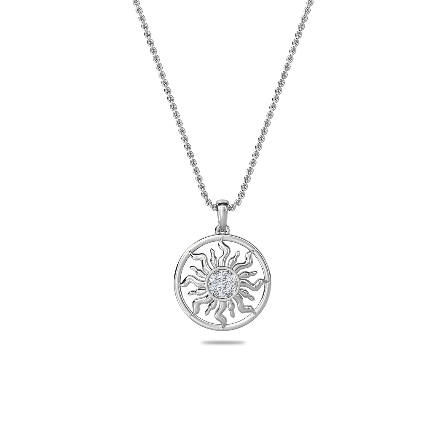 Sun Diamond Pendant