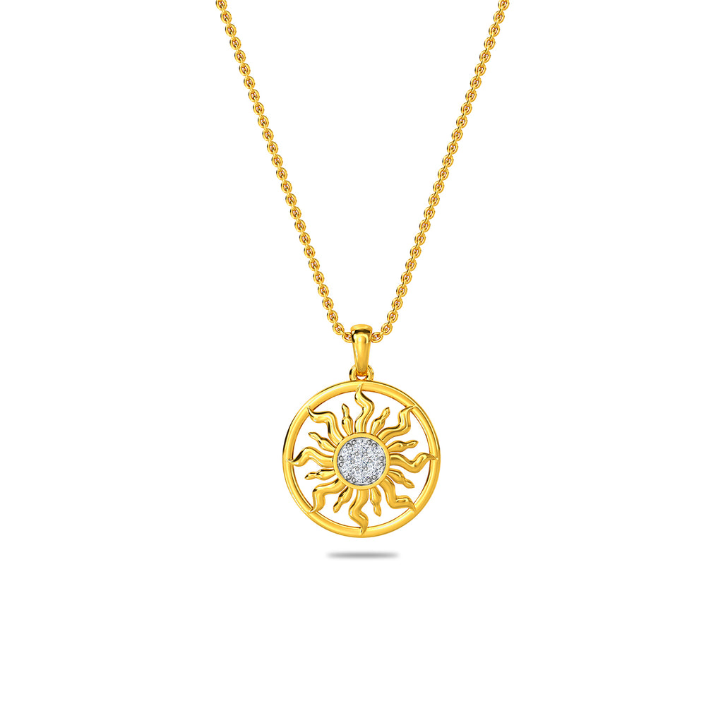 Sun Diamond Pendant