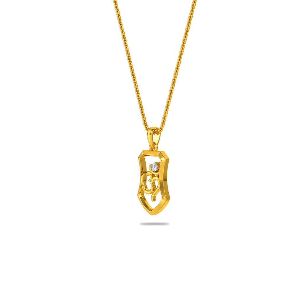 Omkar Diamond Pendant