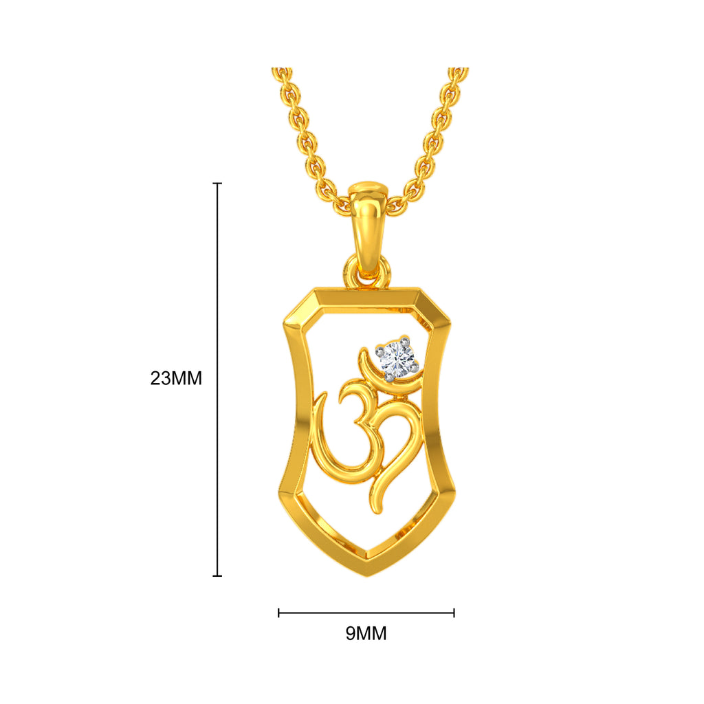 Omkar Diamond Pendant