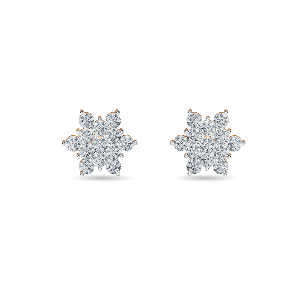 Luminous Cluster Diamond Earring