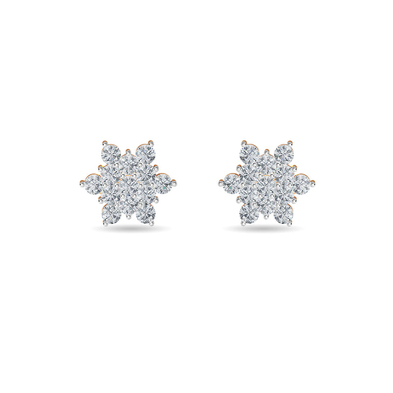 Luminous Cluster Diamond Earring