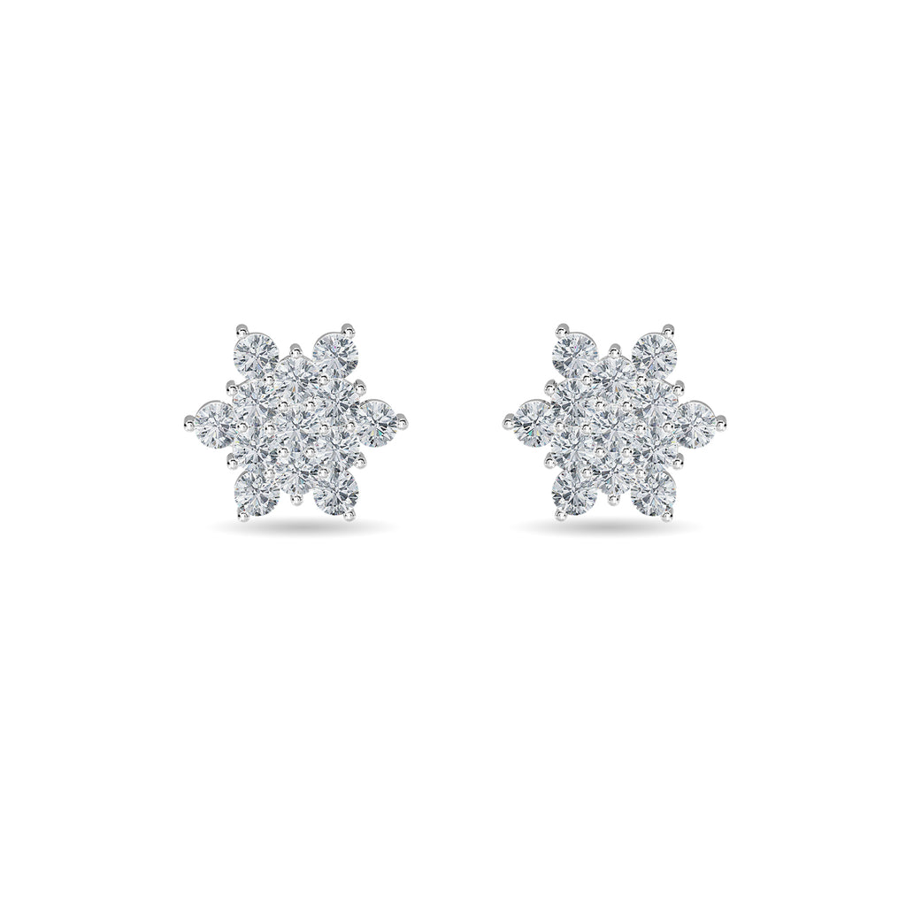 Luminous Cluster Diamond Earring
