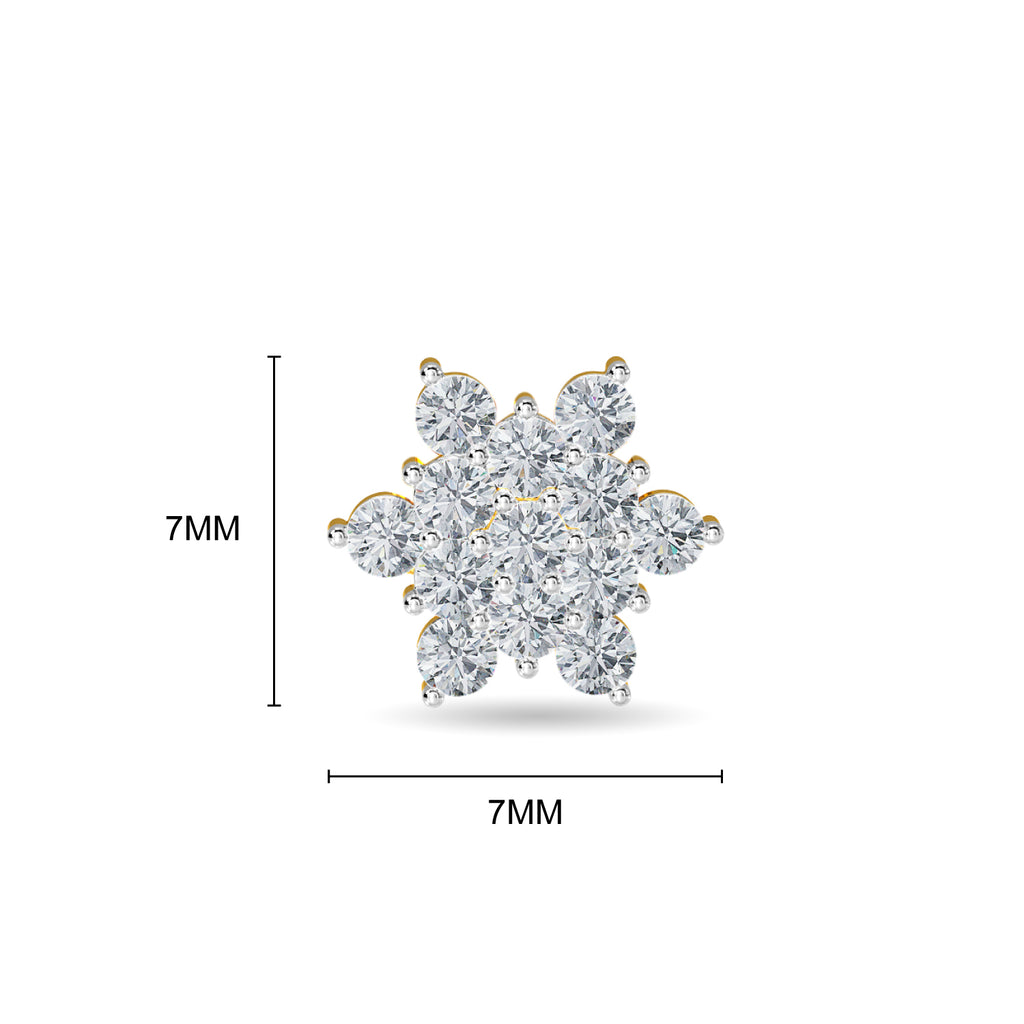 Luminous Cluster Diamond Earring