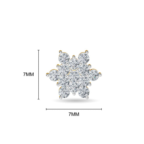Luminous Cluster Diamond Earring