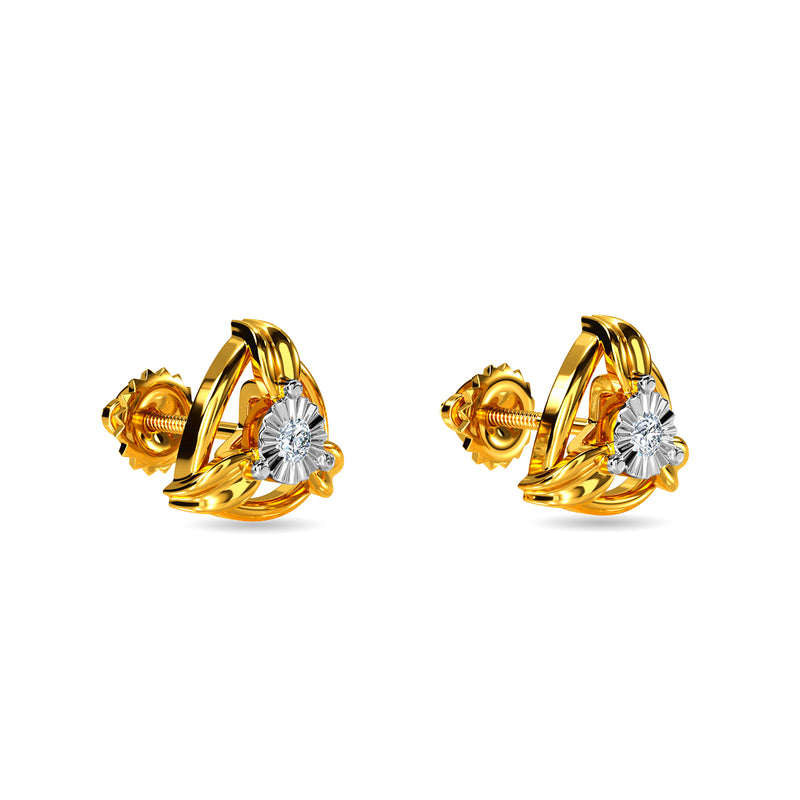 Ruby Diamond Earring