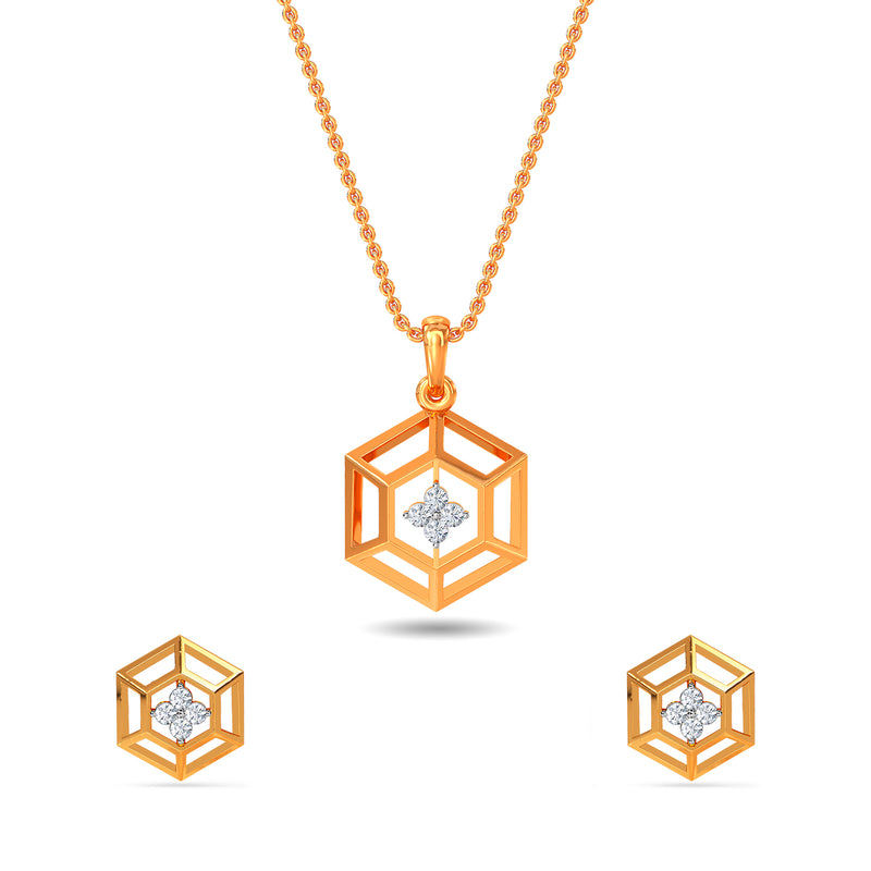 Luisa Diamond Pendant Set