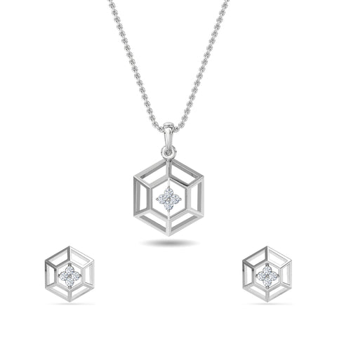 Luisa Diamond Pendant Set