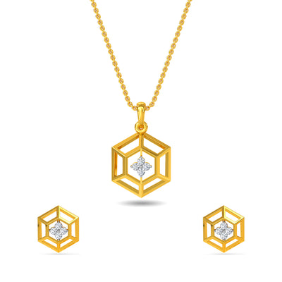 Luisa Diamond Pendant Set