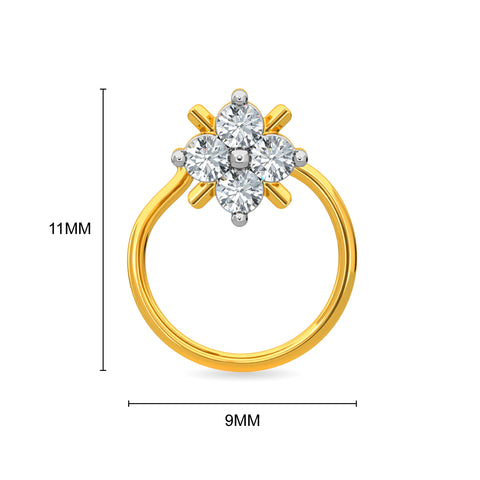 Viri Diamond Nose Pin