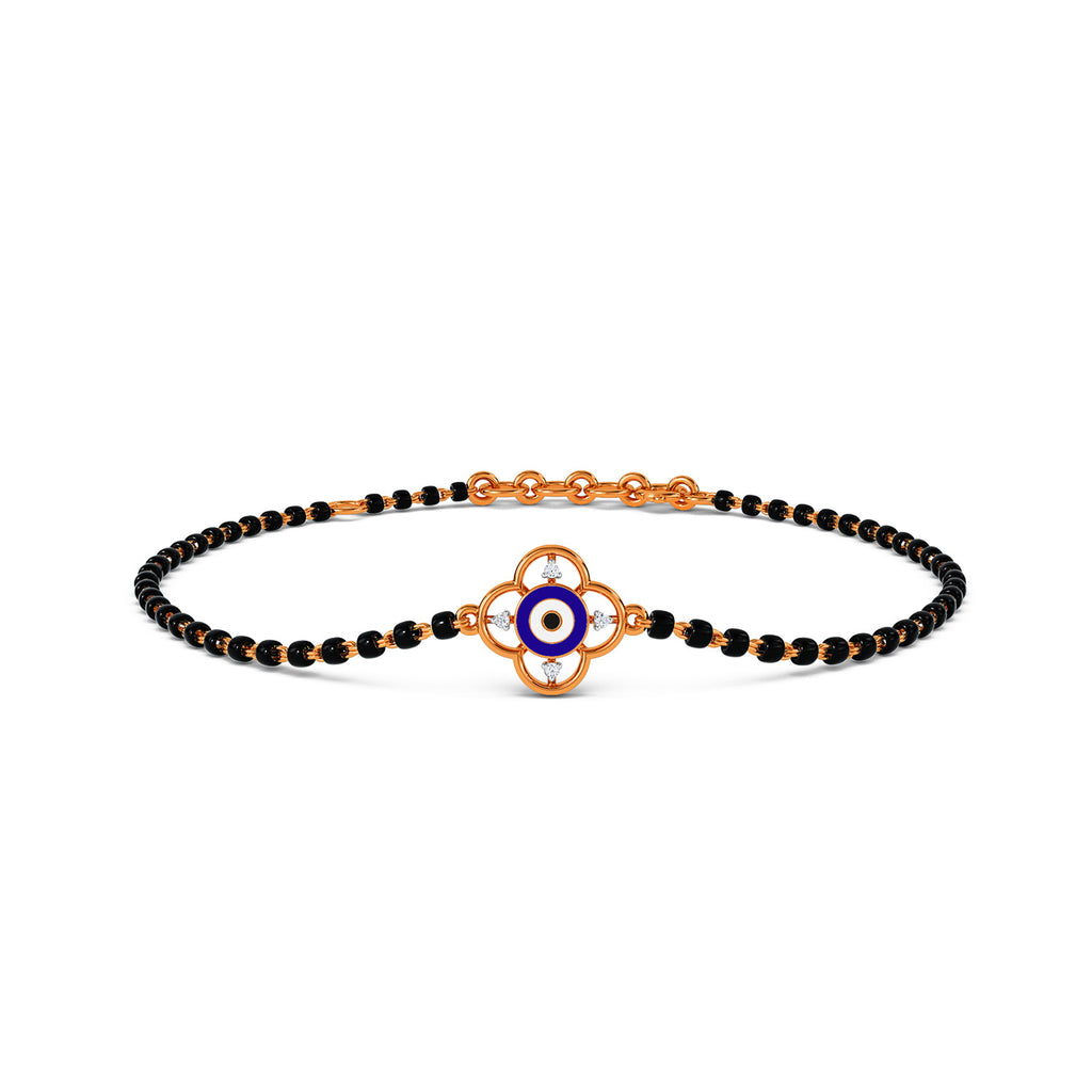Mirha Evil Eye Mangalsutra Diamond Bracelet