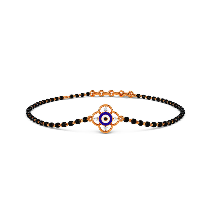 Mirha Evil Eye Mangalsutra Diamond Bracelet