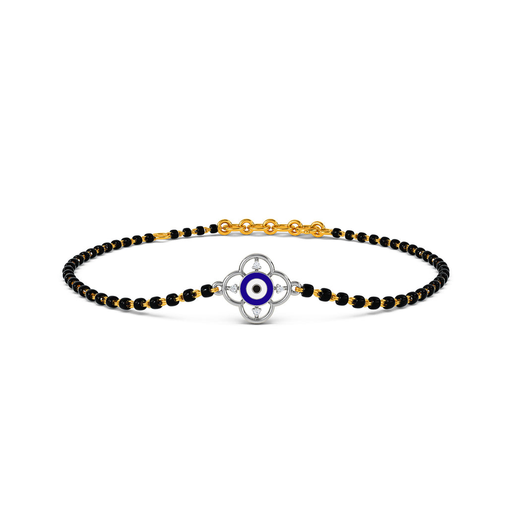 Mirha Evil Eye Mangalsutra Diamond Bracelet