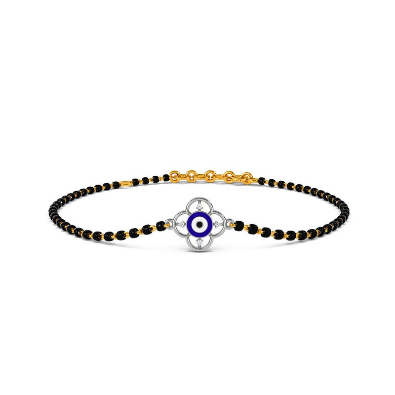 Mirha Evil Eye Mangalsutra Diamond Bracelet