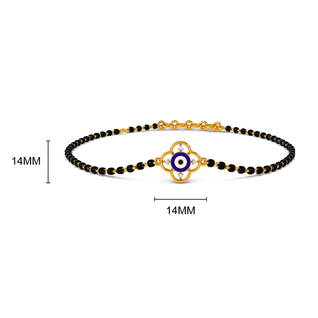 Mirha Evil Eye Mangalsutra Diamond Bracelet