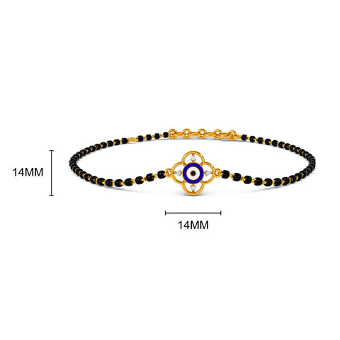 Mirha Evil Eye Mangalsutra Diamond Bracelet
