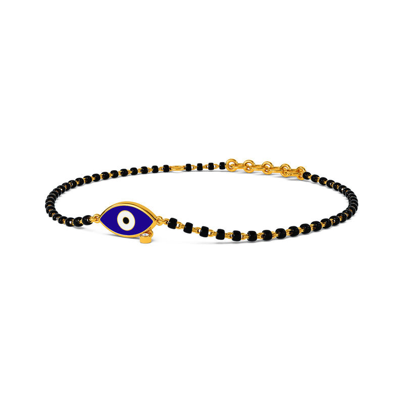 Ayra Evil Eye Mangalsutra Diamond Bracelet