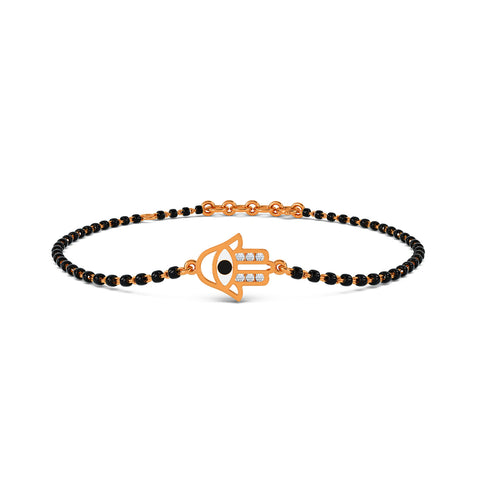 Venika Evil Eye Mangalsutra Diamond Bracelet