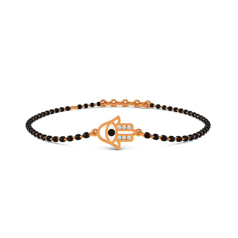 Venika Evil Eye Mangalsutra Diamond Bracelet
