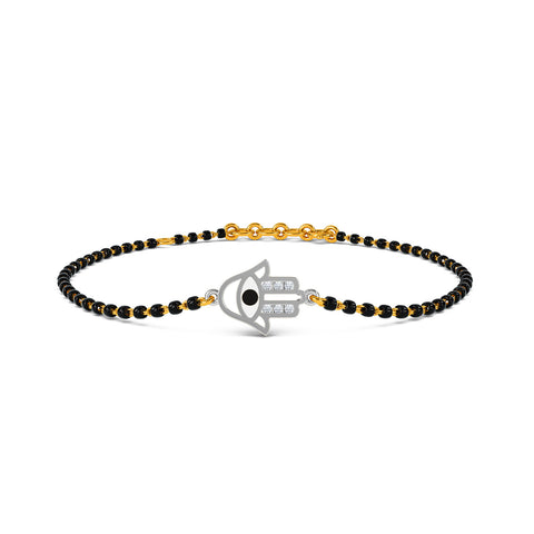 Venika Evil Eye Mangalsutra Diamond Bracelet