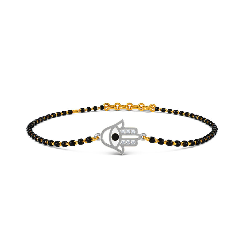 Venika Evil Eye Mangalsutra Diamond Bracelet
