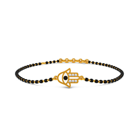 Venika Evil Eye Mangalsutra Diamond Bracelet