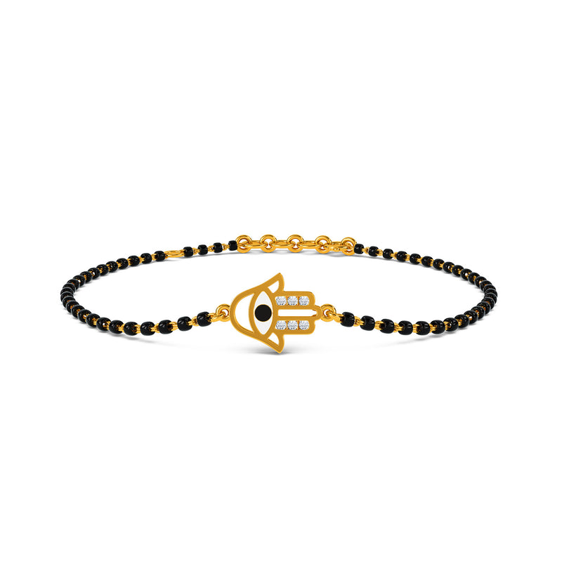 Venika Evil Eye Mangalsutra Diamond Bracelet
