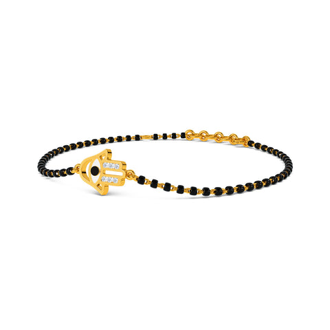 Venika Evil Eye Mangalsutra Diamond Bracelet