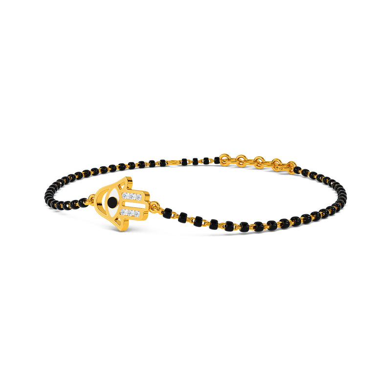 Venika Evil Eye Mangalsutra Diamond Bracelet