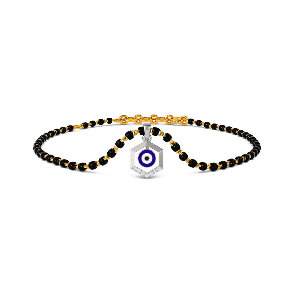 Doga Evil Eye Detachable Mangalsutra Diamond Bracelet