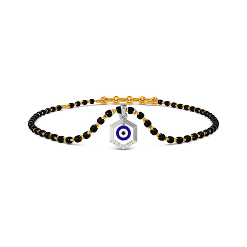 Doga Evil Eye Detachable Mangalsutra Diamond Bracelet