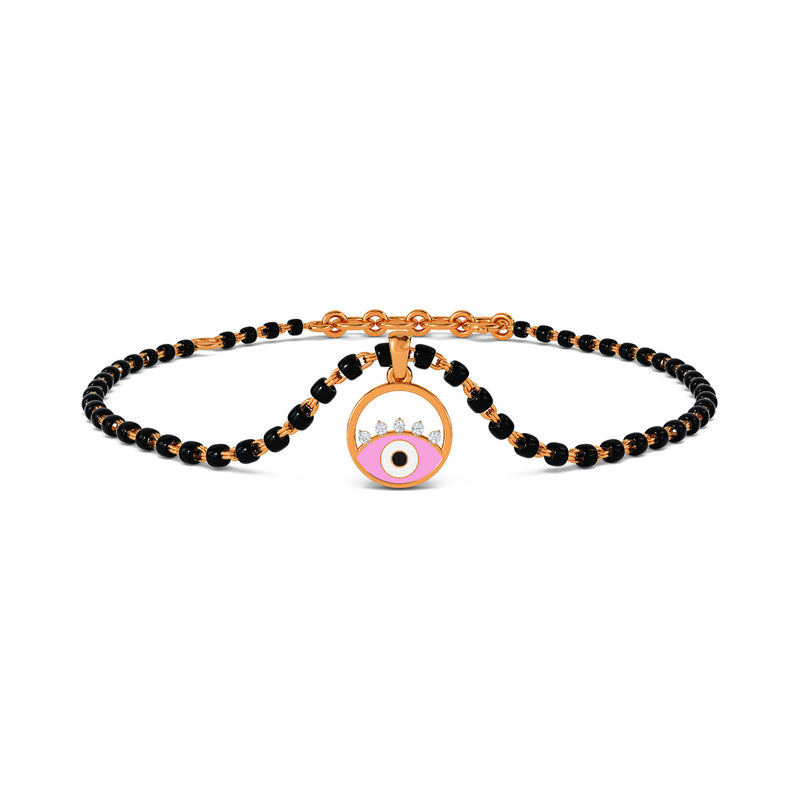 Ecrin Evil Eye Detachable Mangalsutra Diamond Bracelet