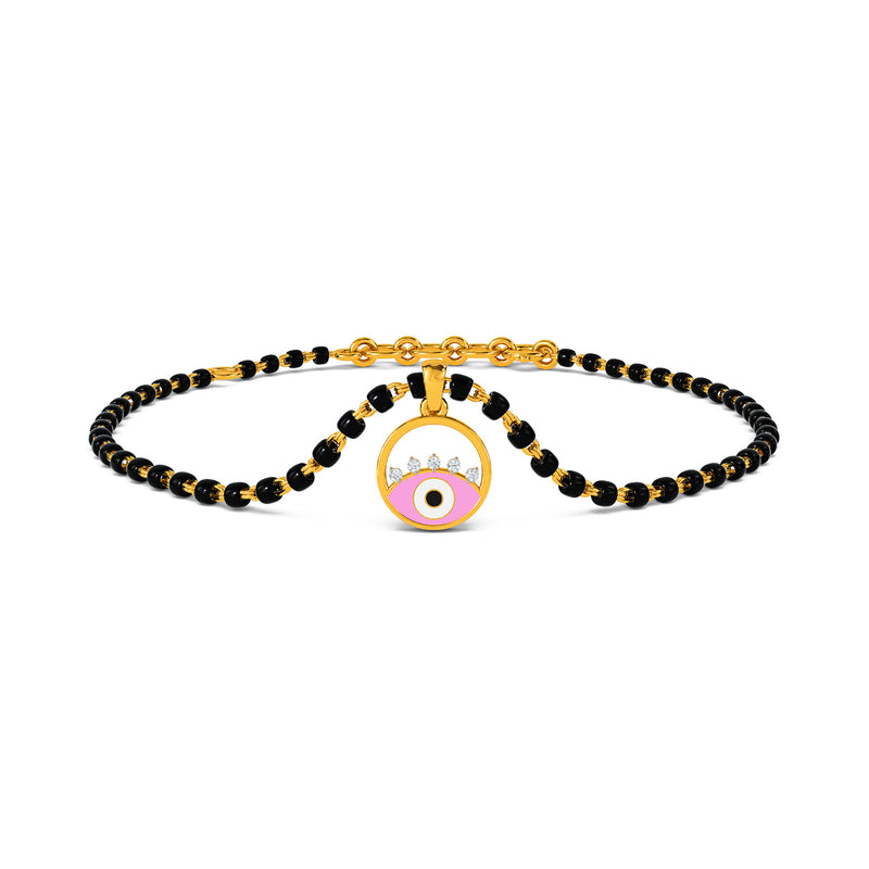 Ecrin Evil Eye Detachable Mangalsutra Diamond Bracelet