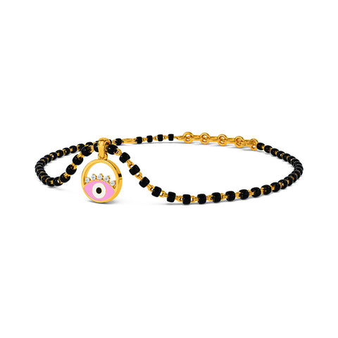 Ecrin Evil Eye Detachable Mangalsutra Diamond Bracelet