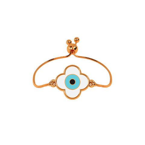 Emel Evil Eye Adjustable Gold Ring