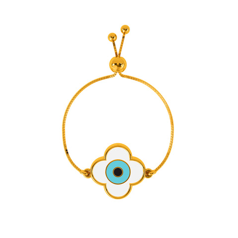 Emel Evil Eye Adjustable Gold Ring