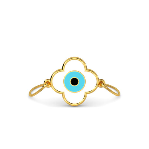 Emel Evil Eye Adjustable Gold Ring
