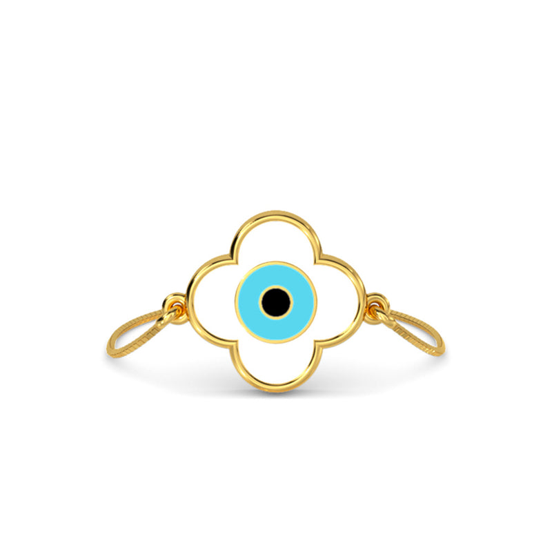 Emel Evil Eye Adjustable Gold Ring