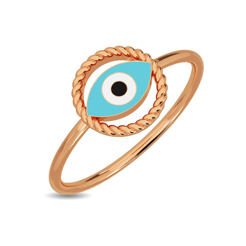 Emine Evil Eye Gold Ring