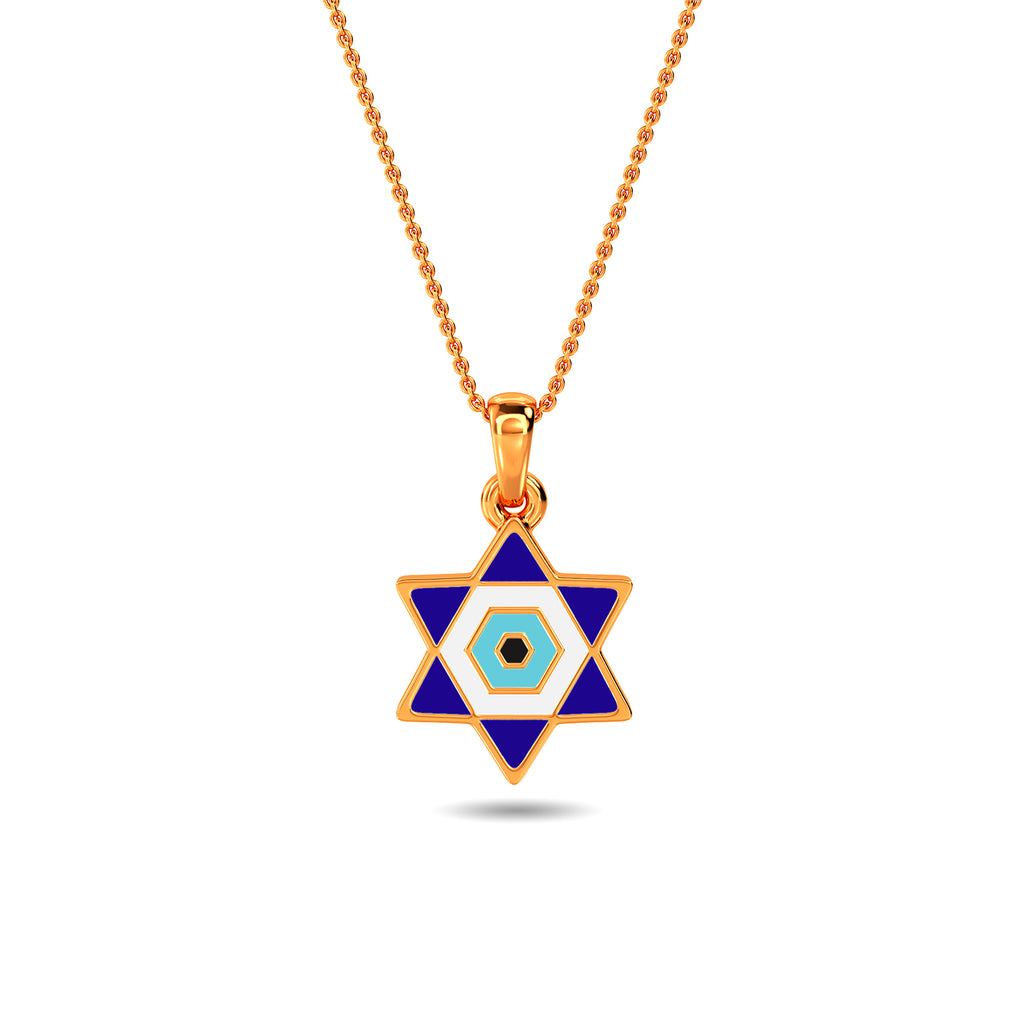 Gyula Evil Eye Gold Pendant